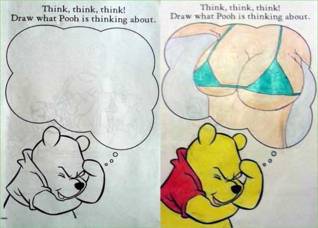 Sweet Coloring Book Pictures Take a Turn for the Worse