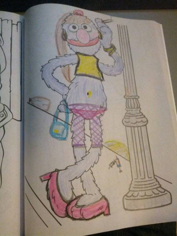 Sweet Coloring Book Pictures Take a Turn for the Worse