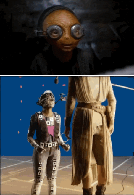 Great Before and After Comparison Gifs of the Special Effects on “Star Wars: The Force Awakens”