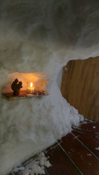 When Blizzard Strikes It Is a Good Opportunity to Build a Cozy Igloo