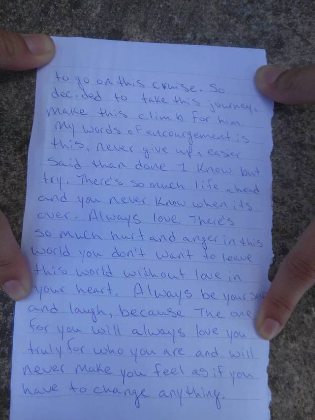 Heartbreaking Note Found At The Top Of The Mayan Ruins