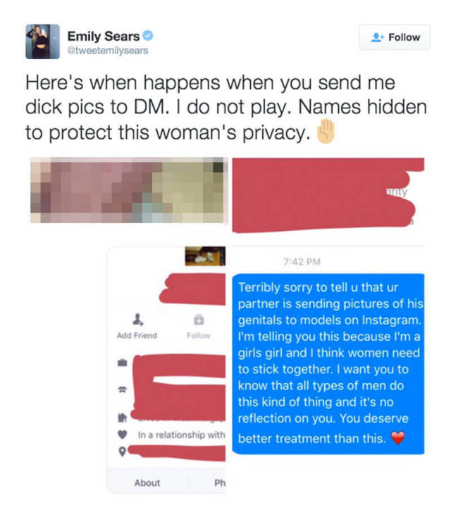 Hot Instagram Model Finds a Smart Way to Get Revenge on Creepy Guys That Won’t Stop Messaging Her