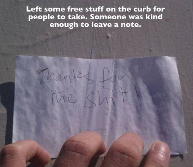 Amusing Notes That Strangers Have Written for One Another