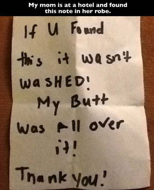 Amusing Notes That Strangers Have Written for One Another
