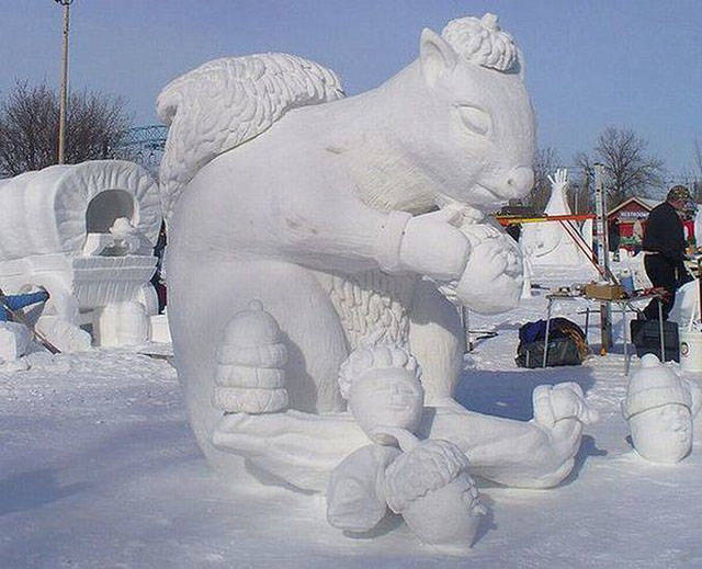 These Snow Sculptures Are Out of This World