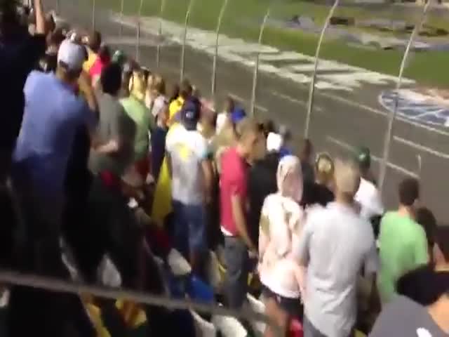 If You Throw A Beer Onto A  Racetrack You Get This