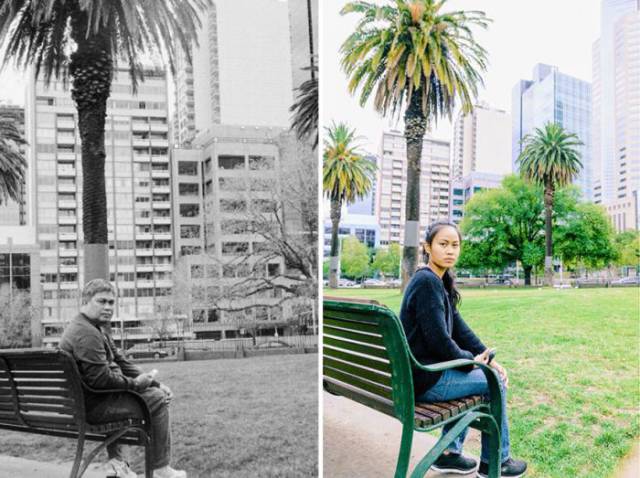 Girl Pays Tribute To Her Father By Visiting The Same Places He Did