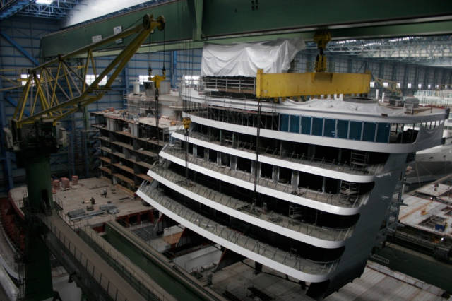 How A Cruise Ship Is Put Together