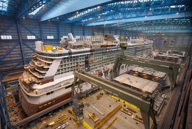 How A Cruise Ship Is Put Together