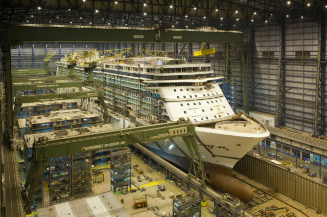 How A Cruise Ship Is Put Together
