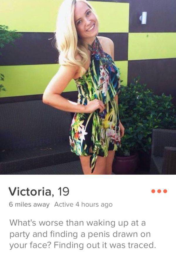 Tinder Profiles That Are Dirty, Witty And Extremely Entertaining Tinder Profiles That Are Dirty, Witty And Extremely Entertaining