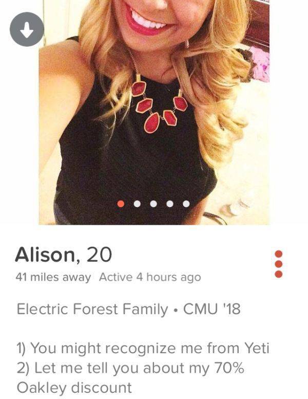 Tinder Profiles That Are Dirty, Witty And Extremely Entertaining Tinder Profiles That Are Dirty, Witty And Extremely Entertaining
