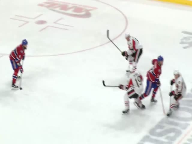 Impressive Bud Holloway's Diving Empty-Net Save During A Hockey Game