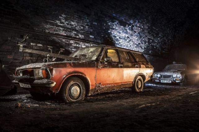 Vintage Cars Are Rotting In A Tunnel Of Liverpool