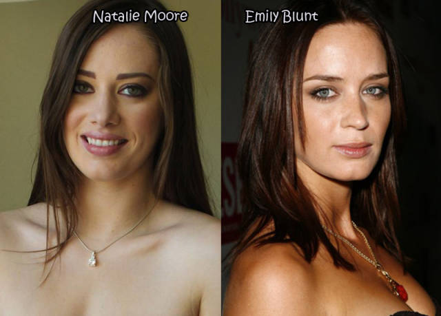 Female Celebrities And Their Pornstar Lookalikes