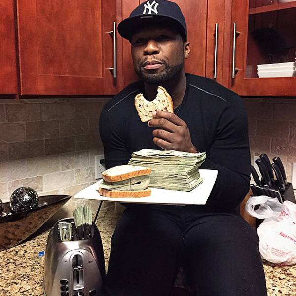 Rapper 50 Cent Shares Pics Of Him And Pile Of Cash In Instagram, The Us