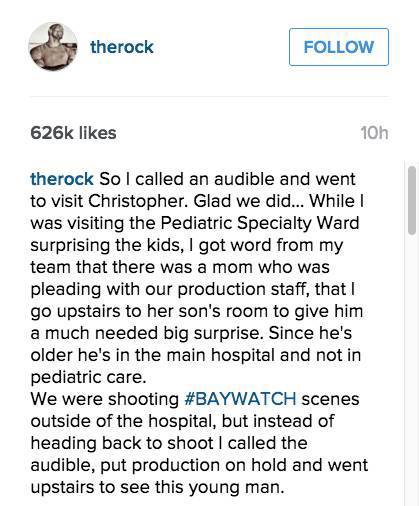 The Rock Continues Restoring Our Faith In Humanity
