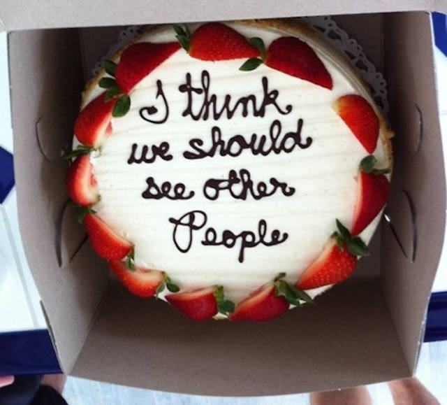 Sometimes People Pass On Their Messages With Funny Cakes