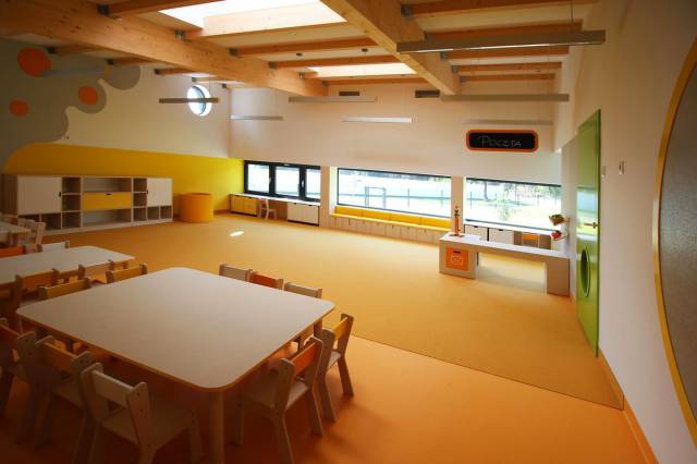 Modern Kindergarten With Bright Colors In Poland