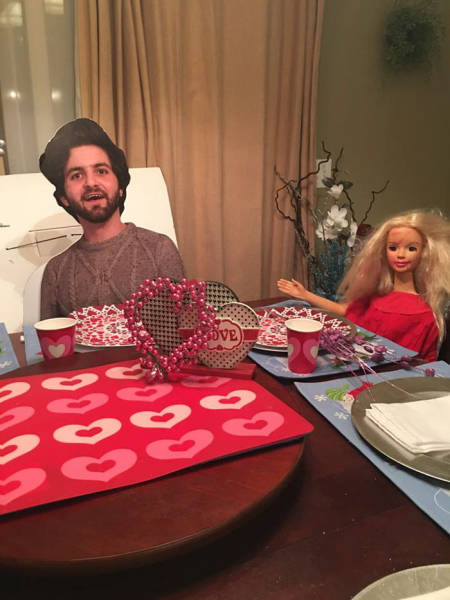 Son Sends His Family A Cardboard Cutout Of Himself, His Mother Accepts The Challenge