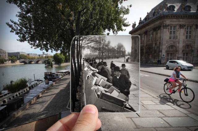 Combining Old Photos Of Paris With The New Ones Gives An Amazing Glance Into The History