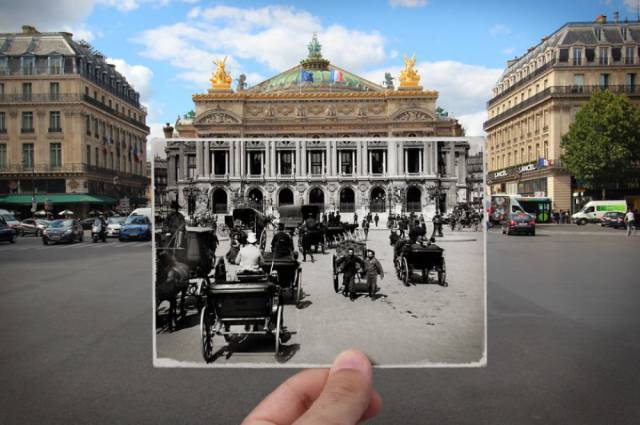 Combining Old Photos Of Paris With The New Ones Gives An Amazing Glance Into The History