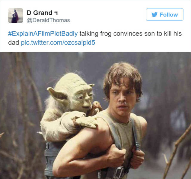 Popular Movies Explained Hilariously With Only One Sentence