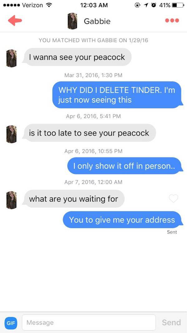 Apparently, A Lot Of Thirsty People Are On Tinder