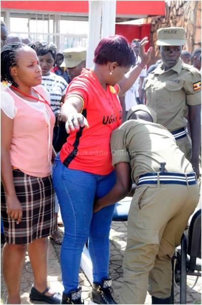 The Security In Uganda Doesn’t Joke Around When It Comes To Searching Female Football Fans