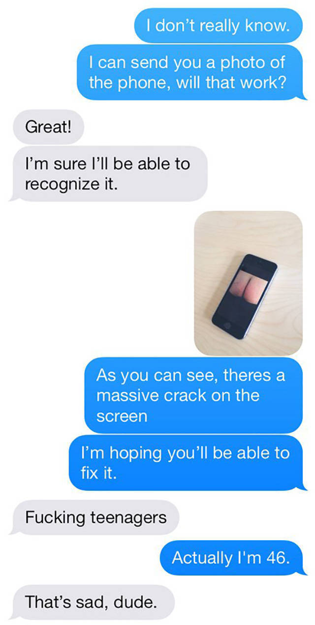 Fantastic Trolling Of An iPhone Repairman