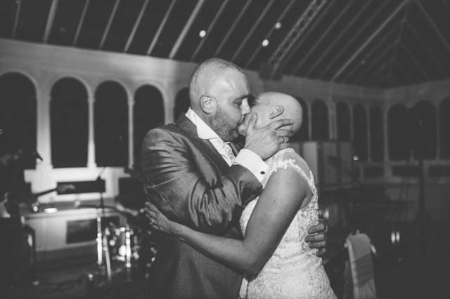 Bride Shaves Her Head At The Wedding To Support Her Terminally Ill Groom