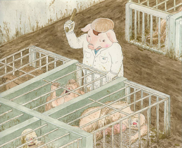 Illustrations That Show What It Would Be Like For Humans If They Switched Places With Animals