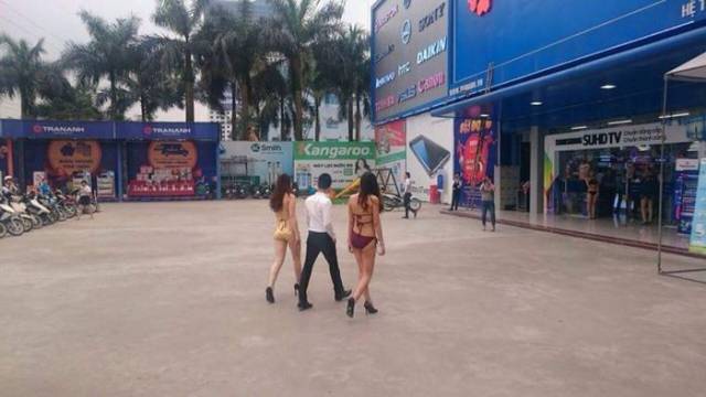 Vietnamese Stores Use Scantily-Clad Girls To Increase Their Sales Vietnamese Stores Use Scantily-Clad Girls To Increase Their Sales