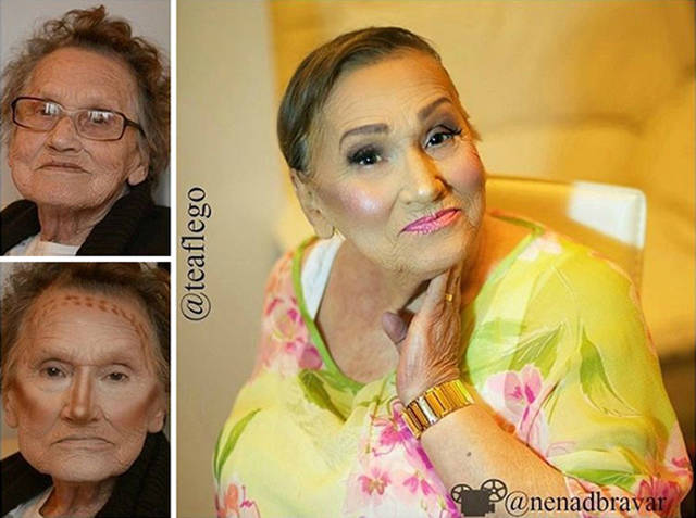 Grandma Asked Her Granddaughter For A Makeup And Became An Internet Sensation