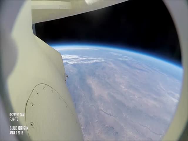Amazing Video Of Blue Origin Reentering The Atmosphere And Landing From 103,000 Meters
