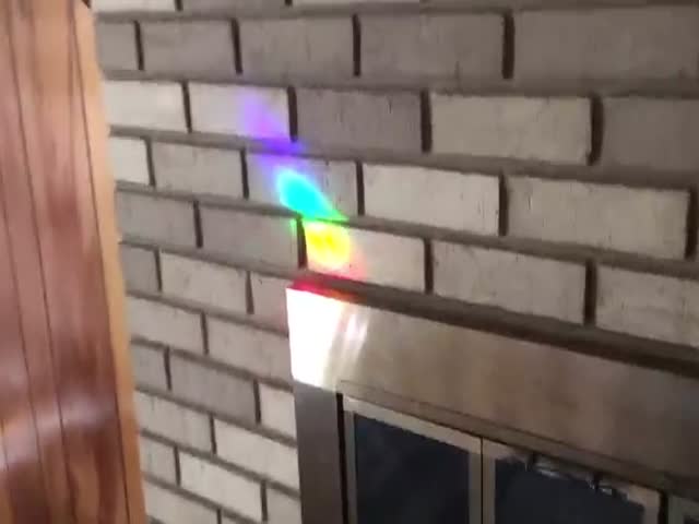 Amazing Play Of Light When Passing Through A Rainbow