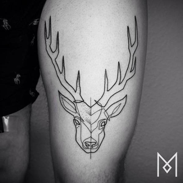 Amazing Tattoos Created With A Single Continuous Line