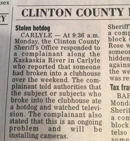 Some Of The Funniest Police Blotters In The History Of Ever