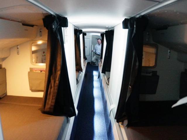 Secret Places On A Plane Where Flight Attendants And Pilots Can Rest And Relax