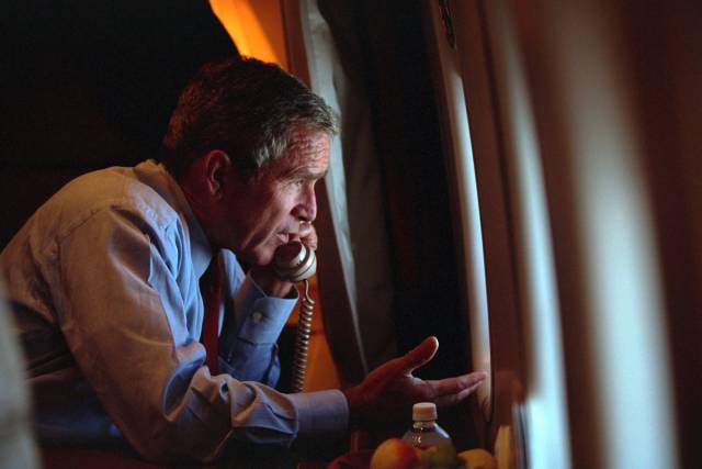 The Moment When George Bush Learned Of  9/11 Attacks