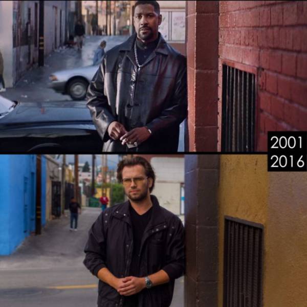 Guy Visits Locations Of Famous Movies To Compare How They Look Like Now