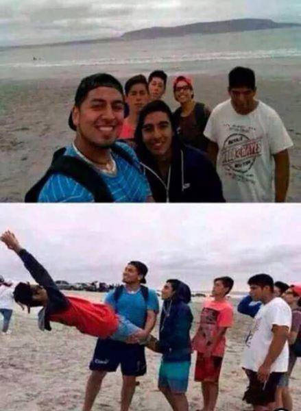 If You Don’t Have A Selfie Stick You Can Always Improvise