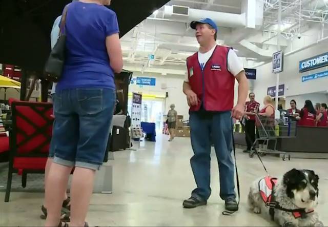 Hardware Store Hires A Man And His Service Dog In Canada