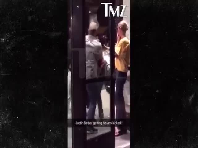 Justin Bieber Got His Ass Whooped