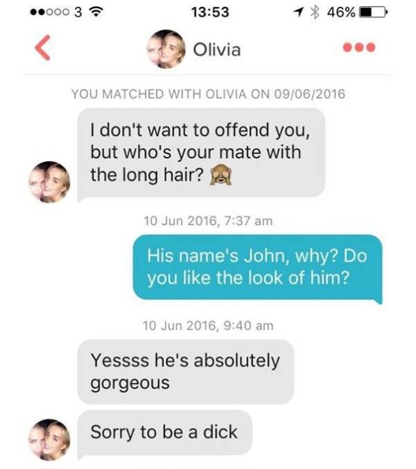 Guy Artfully Trolls His Tinder Match Who Liked His Friend Better Than Him