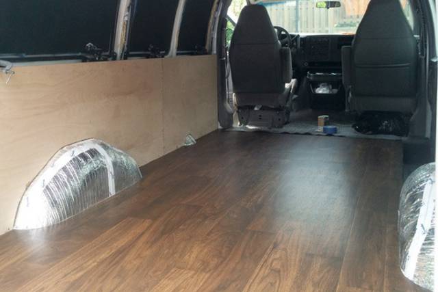Dad And Son Transformed An Old Van Into A Moving Office And A Studio