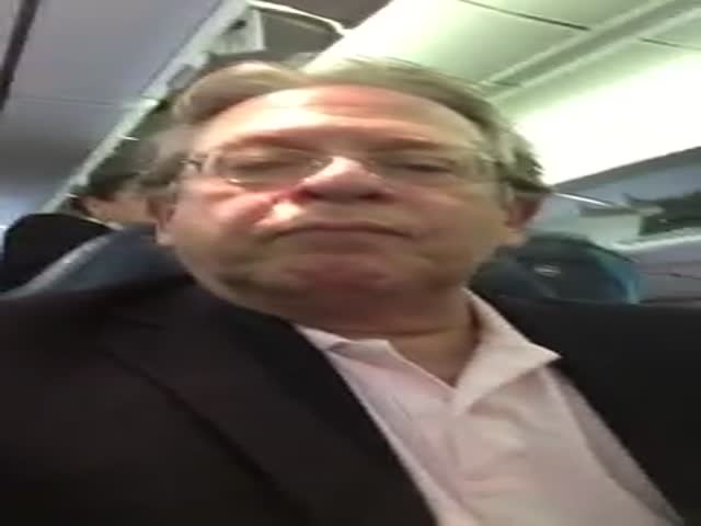 A Passenger Screams At A Screaming Kid On The Plane