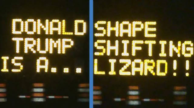 Those Who Hacked These Electronic Road Signs Have A Good Of Sense Of Humor Those Who Hacked These Electronic Road Signs Have A Good Of Sense Of Humor