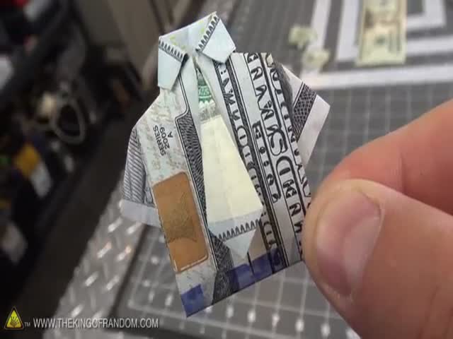 How To Fold Dollar Bills Into Cool Origami Shirt And Tie