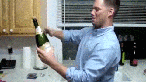 When Opening Champagne Bottles Doesn’t Go As Expected